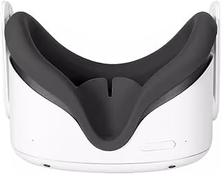 Eslick Face Cushion Pad Replacement for Oculus Quest 2, Silicone Mask Face Pad Light Blocking, Sweatproof, Washable for Meta Quest 2 Accessories