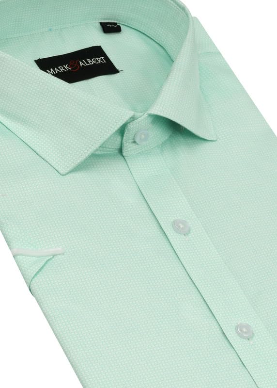 Image of MARK & ALBERT Mens Half Sleeves Printed Shirt