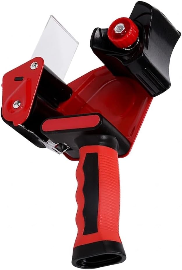 2" Packing Tape Dispenser for Shipping, Moving, Carton and Box Sealing-Red