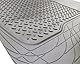 Auto Accessori Lupex Universal-Kofferraum-Matte, 142 x 111 cm, zuschneidbar, aus Gummi, Schwarz