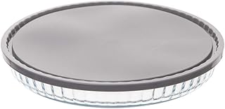 MAELSA Plat Tarte Verre 27CM +COUV