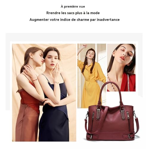 Sac à main tendance grand format cabas fourre-tout noir