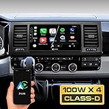 Kompatibel mit wireless CarPlay, Android Auto und SmartPhone Mirroring; (31-tägige Testphase, Der Aktivierungscode muss online erworben werden);