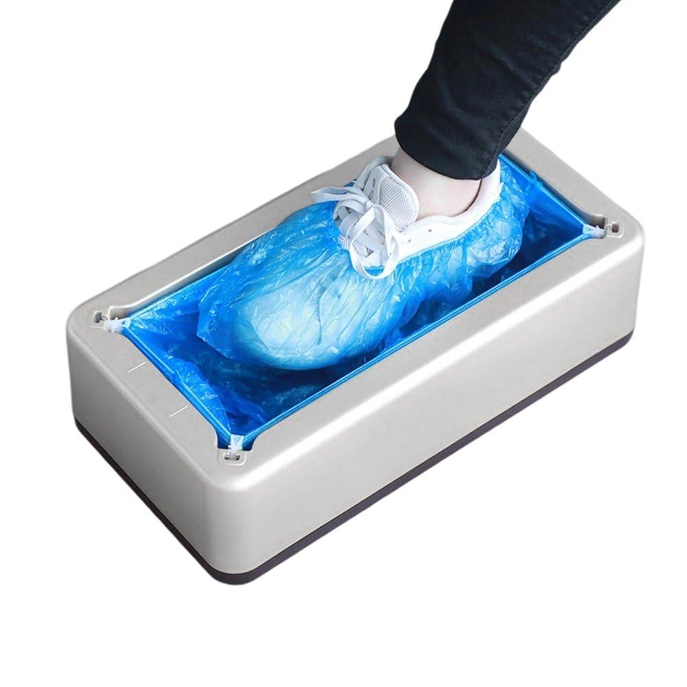 Machine Automatique D' De Chaussures avec 100 Pièces Jetables, Couvre-Chaussures, Couvre-Pieds, Recharge De Surchaussures pour Distributeur, pour Réunions De Famille, Fêtes De Fin D'année