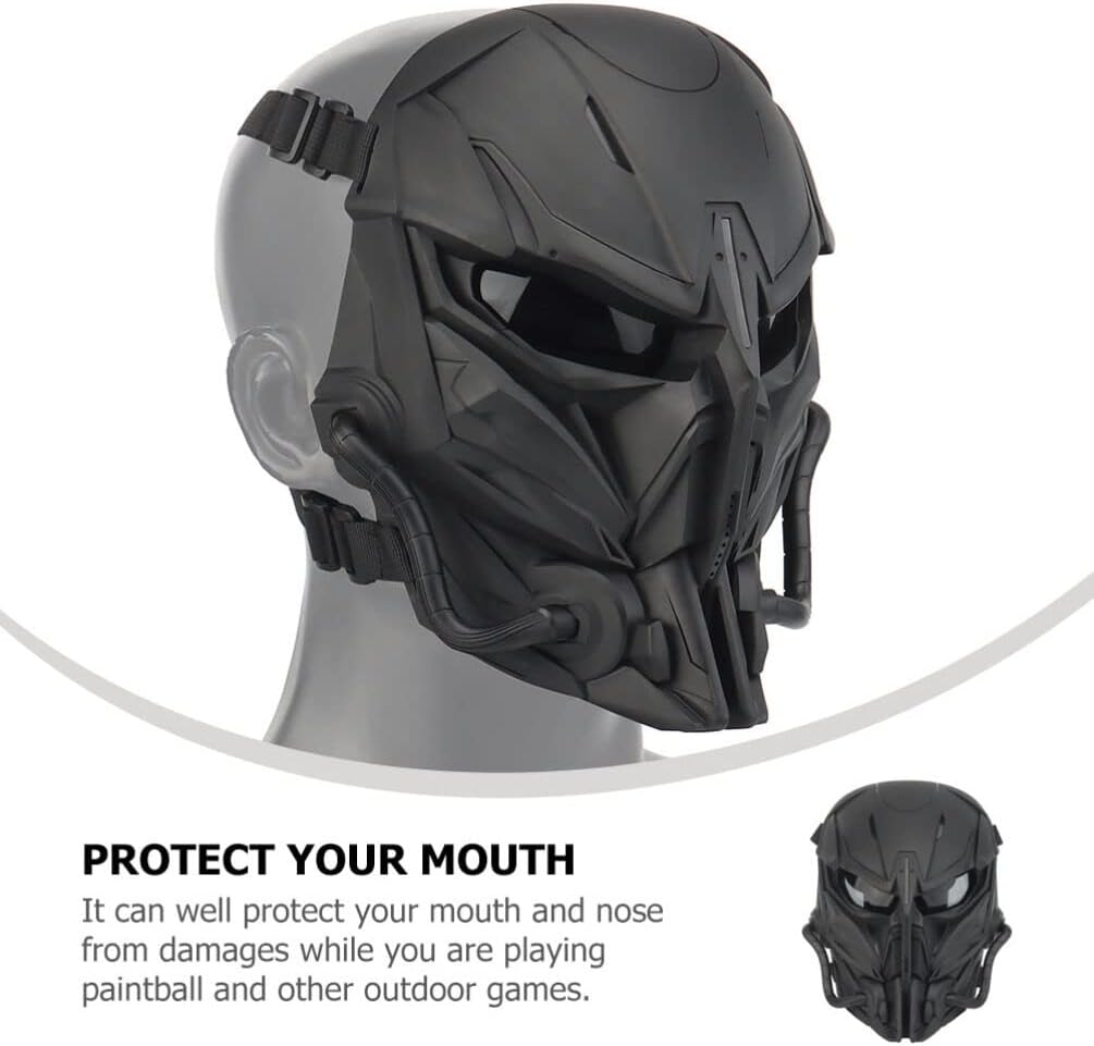 Steampunk Masks Gothic Costume Masks Master Alien Full Face Cover for Halloween Costume Props - Image 4