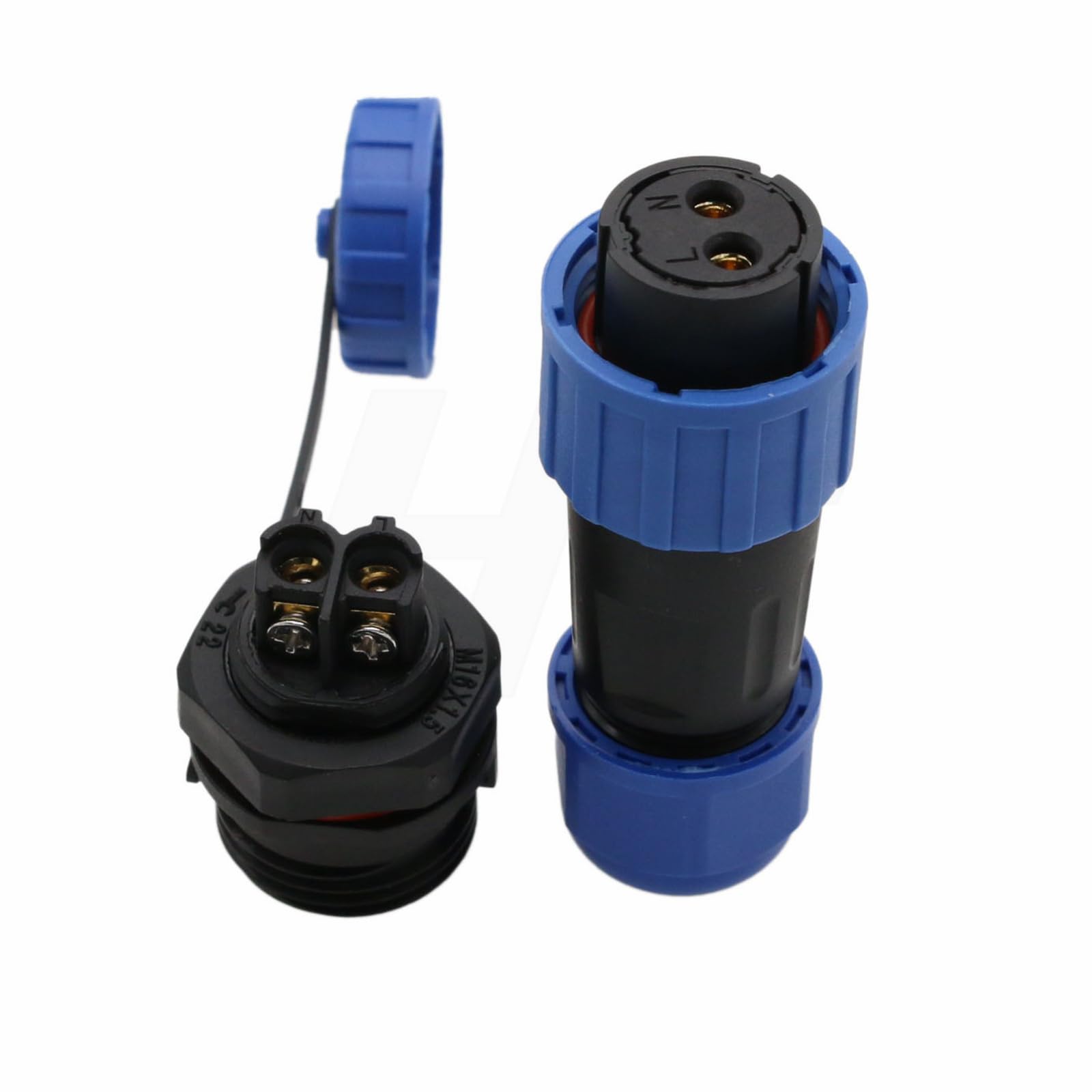 HangTon TY16 2 pin 16A Power Electrical Connector, filettatura Panel Mount femmina maschio, connettore a vite per attacco rapido impermeabile, dispositivo esterno barca marina