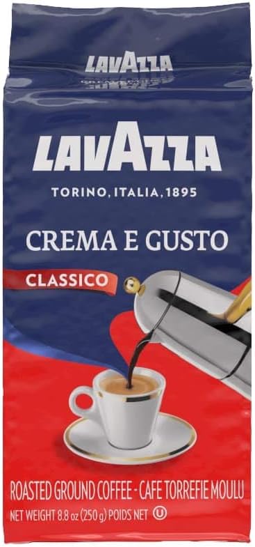 4x LAVAZZA CREMA E GUSTO Classico Ground Italian Coffee Espresso 250g