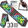 Push Up Board – Foldable Push Up Board for Men and Women, Push Up Handles with 30+ Color Coded Combo Positions for Exercise – At Home Workout Equipment Men, Pushup Board, Original
