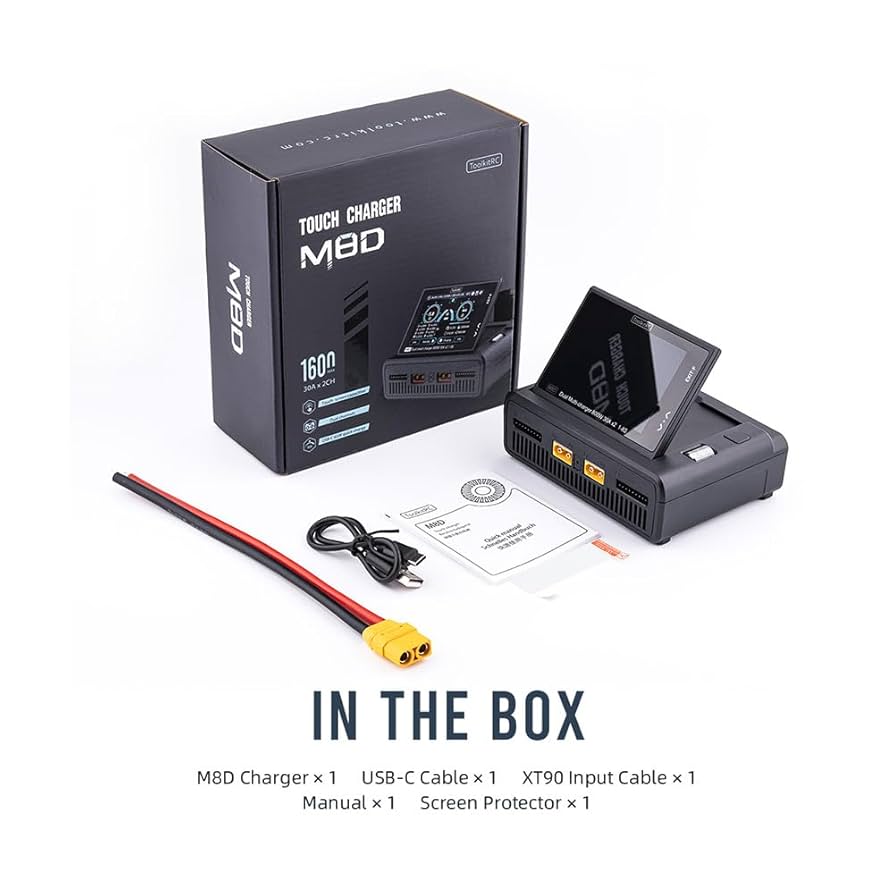 充電器　ToolkitRC M8Dデュアルチャンネル 急速充電器　　　バッテリー Amazon.com: ToolkitRC M8D Dual Channels 50A DC Balance Touch
