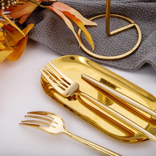 I00000 90 Pcs Gold Plastic Forks, Gold Plastic Silverware, Gold Disposable Utensils thumb #4