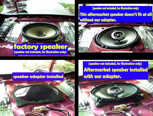 Image of Speaker Adapter Spacer Rings Compatible with 2002-2011 Camry & 2003-2013 Corolla 6x9 - SAK008 69-1 Pair