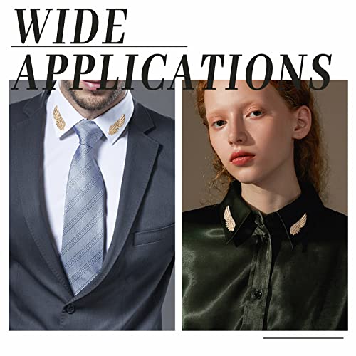 Image of CHGCRAFT Angel Wings Brooches Pin Wing Alloy Brooches for Suit Shirt Collar Lapel Pins Sweater Shawl Coat Breastpin Accessories for Wedding Party Jewelry