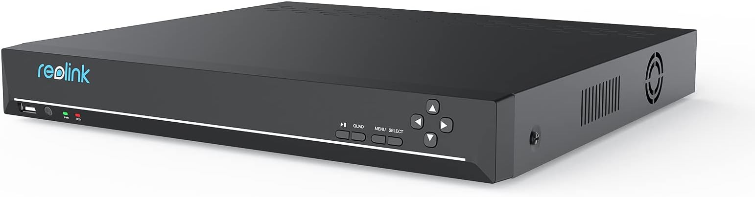 Reolink 12MP PoE NVR 36 Channel CCTV Security Camera System, 3 HDD Slot, Not Included HDD, Support 12MP/4K/5MP/4MP HD Reolink IP Camera, 7/24 Surveillance and Recording, Integrated O/I Alarm System,