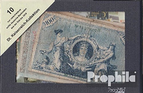 Prophila Collection alemán Imperio 10 Varios Billetes de Banco alemán Imperio (Billetes de Banco para coleccionistas - sin Medio de Pago)