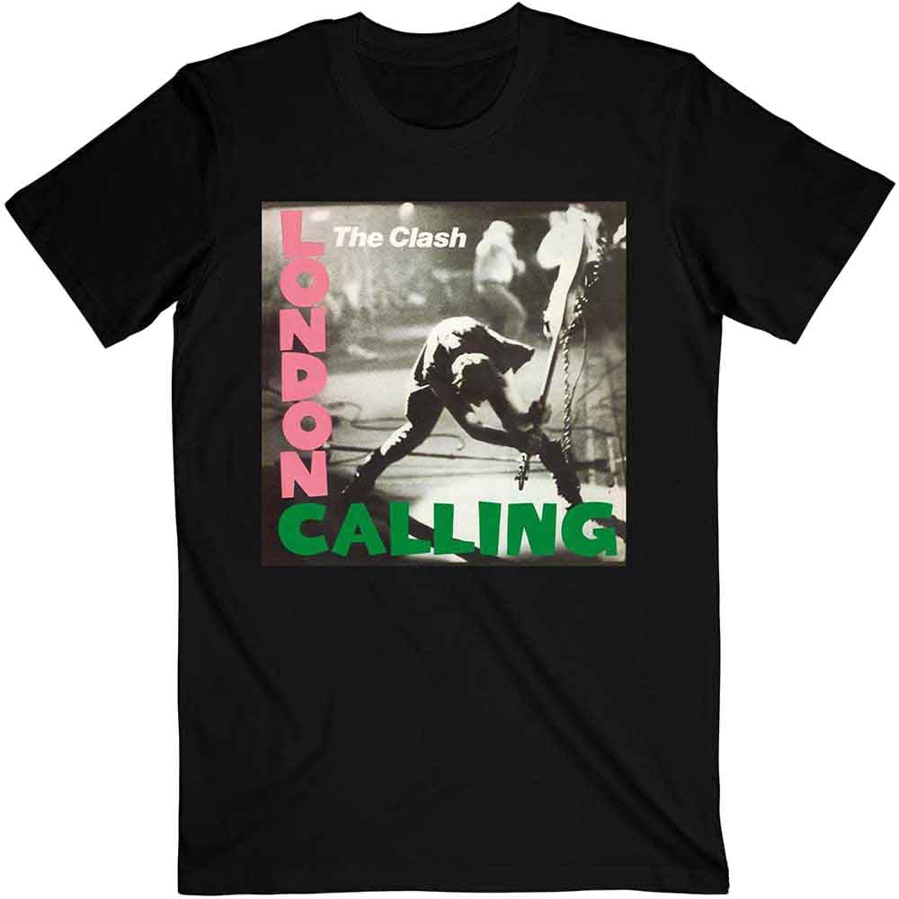 Rock Off Officially Licensed Products Men's Black The Clash London Calling Official Tee T-Shirt Unisex (Large)