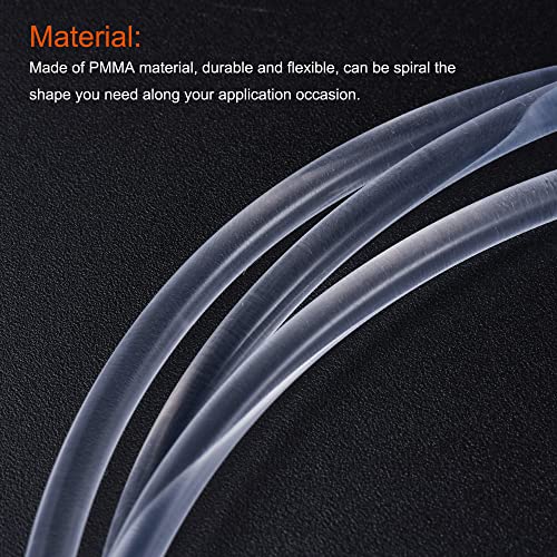 MECCANIXITY PMMA Side Glow Fiber Optic Cable 8mm Dia 1M Long for LED Light Guide in Home, Hotel by MECCANIXITY - Image 3