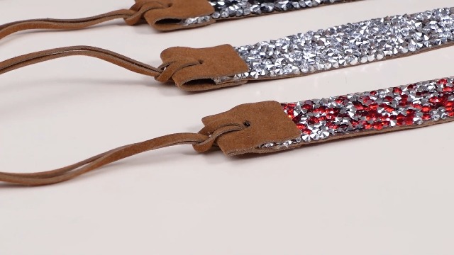 Hotop 6 Pcs Bling Rhinestone Hat Band Rhinestone Cowboy Hat  display picture 1