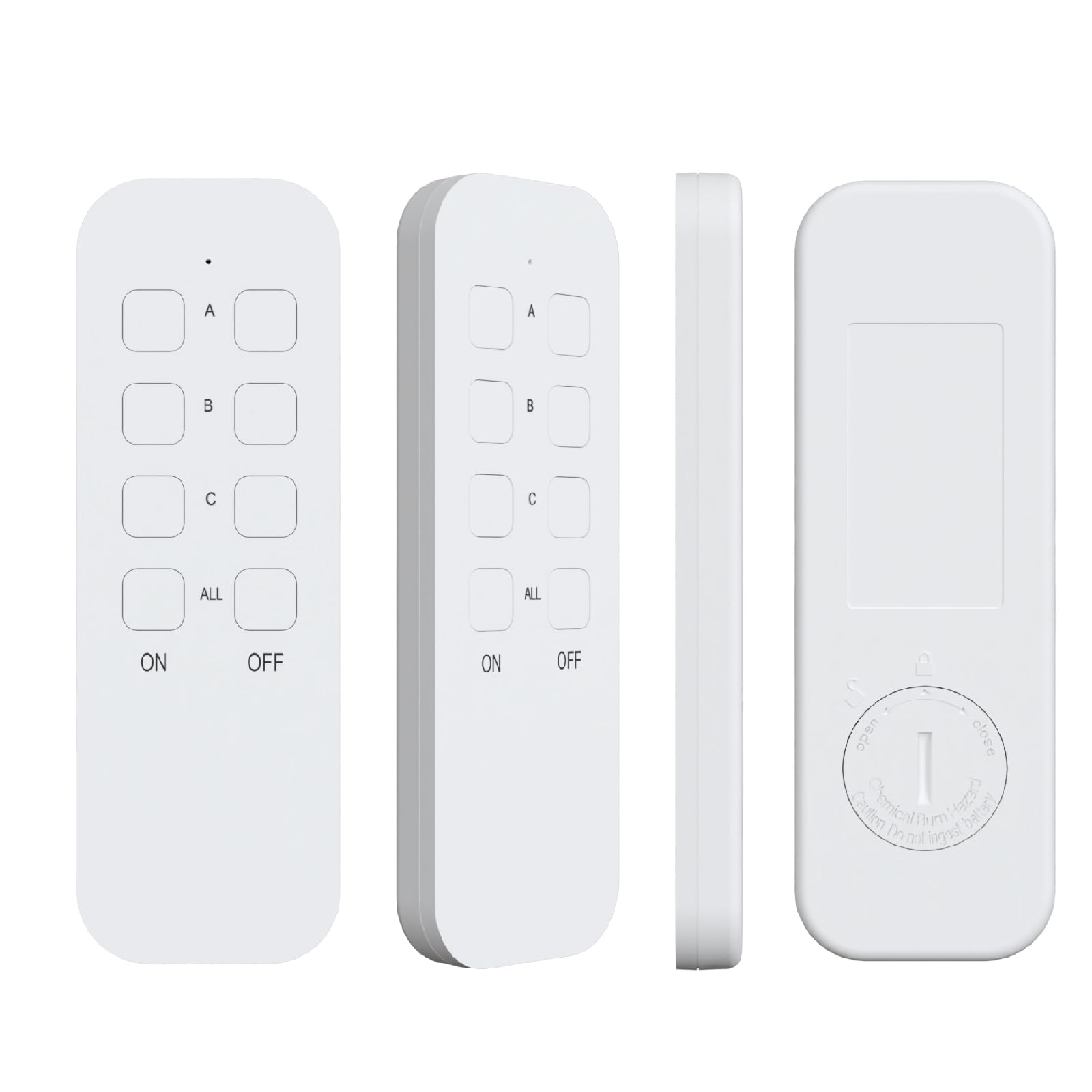 KYF 2 x Lot de 3 Prises 2300W avec 1 télécommande intérieure (Power_Strip, 3 Prises, Type E, 230V, 10A)