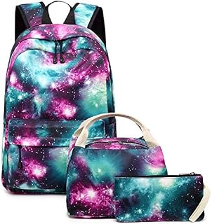 School Backpack Galaxy Teens Girls Boys Kids School Bags Bookbag with Laptop Sleeve