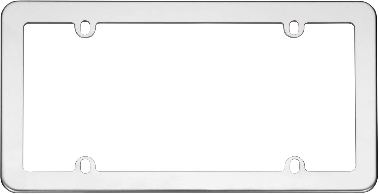 Cruiser Accessories 21110 Stainless License Plate Frame, Stainless Steel
