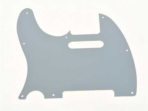 Miniatura 5 de KAISH Golpeador de guitarra TL Pick Guard de 8 agujeros para TelecasterTele, fabricado en Estados UnidosMéxico, negro, 1 capa