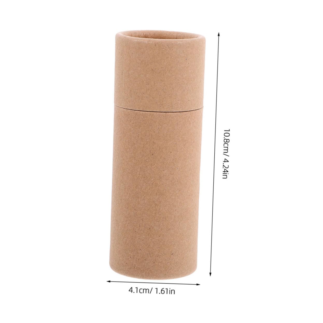 ULTECHNOVO 20 Stück Runde Pappkartons aus Braunem Kraftpapier Multifunktionale Verpackungsröhren für Tee und Ätherische Öle Vielseitig Einsetzbare Geschenkboxen für Besondere Anlässe