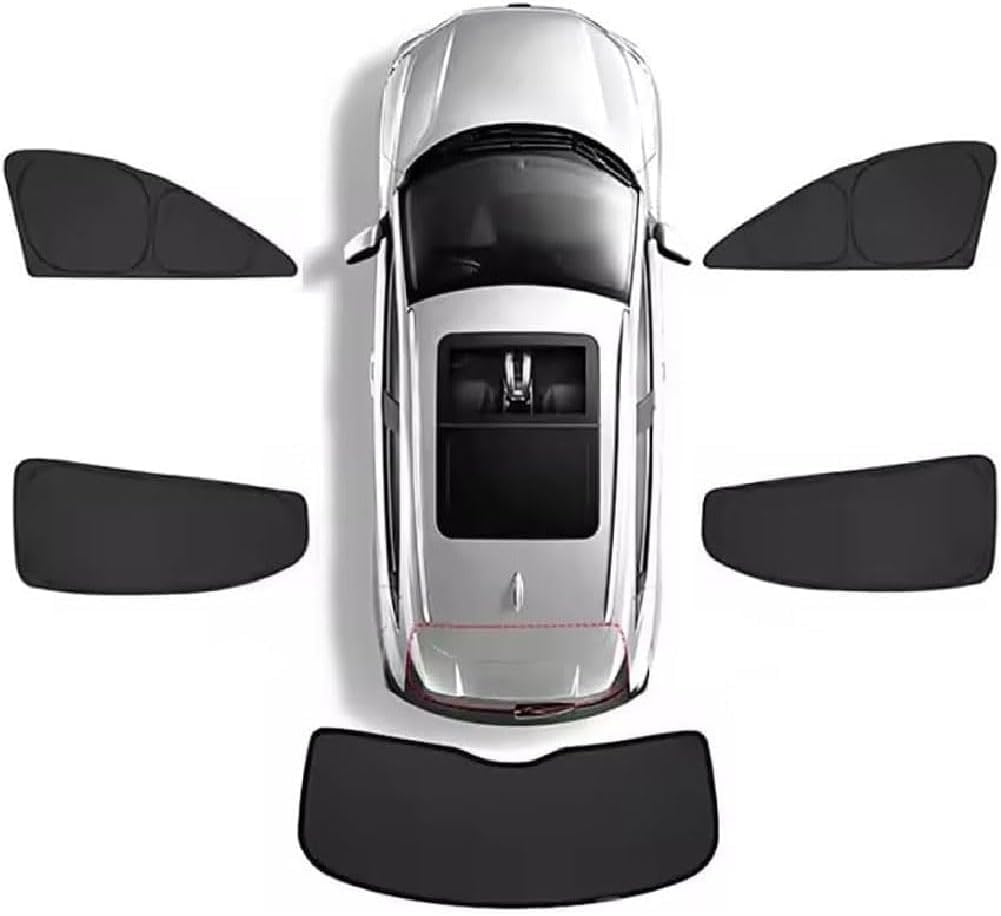 FIRMGROVE Car Window Sunshades for Tesla Model Y 2019-2024, Custom Fully Shading Shades Visor Anti-UV Foldable Privacy Blinds Front Rear Sun Shade Cover Protection Accessories