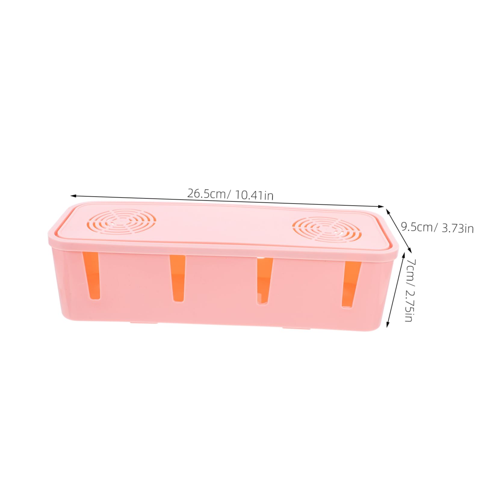 Plug Socket Safety Box Pink Cable Organizer for Power Strips Easy to Use Cord Storage for Lightweight and Static Design