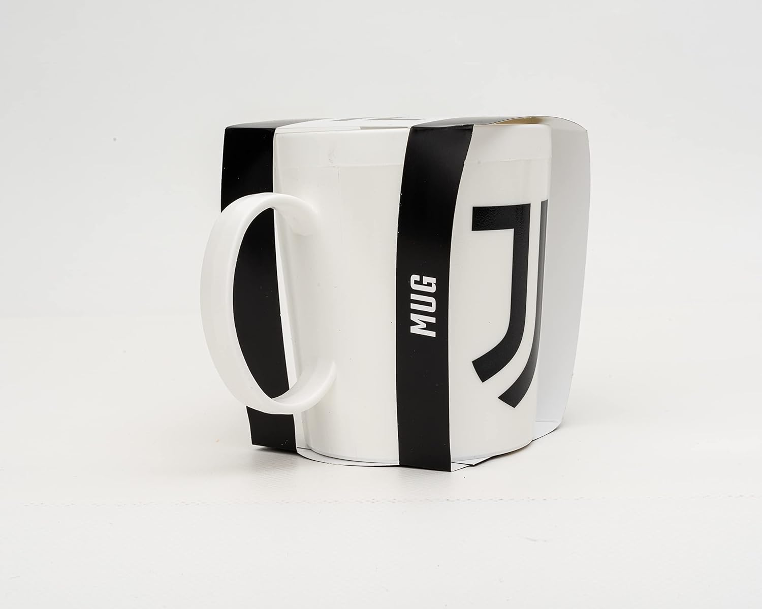 ILS I LOVE SHOPPING Tazza Ufficiale Bicchiere in plastica 360ml per Microonde con manico Tifoso colazione BPA-free Made in Italy (per JUVENTUS)