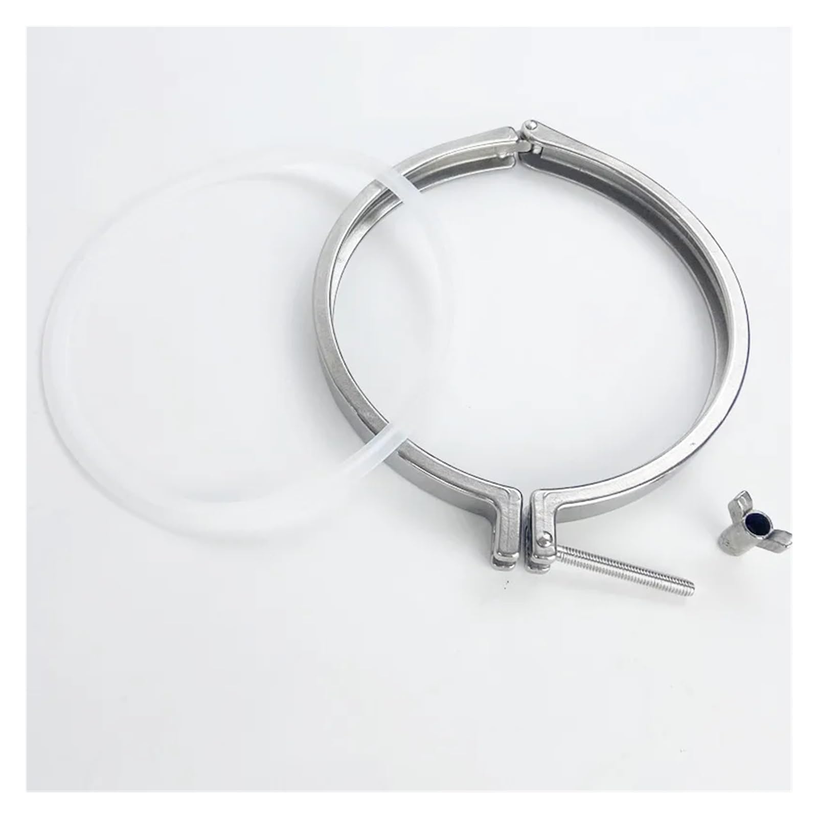 Morsetti a Tre ghiere in Acciaio Inossidabile sani Morsetti Sanitari Tri-Clamp in Acciaio Inossidabile da 6" 154 mm OD167 mm for ghiera SS304