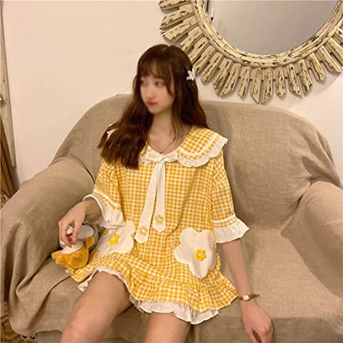 Pyjama style coréen haut de gamme en coton doux et polyester durable LJIANGD
