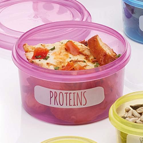 KitchenCraft Healthy Eating Portion Control Pots (Set of 7), Multi-colour, 9.5 x 7.5 x 16.5 cm