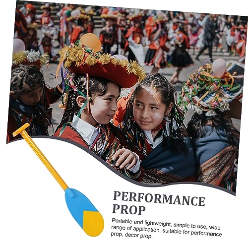 Vaguelly Adereços de remo infantil remo de remo de caiaque remo de a remo suporte de a remo de madei