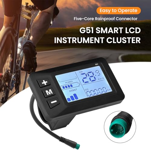 Compteur d'affichage LCD pour vélo électrique 24V 36V 48V avec odomètre - 2