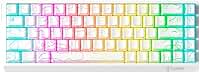 Teclado Gamer RGB 65% 68 Teclas Membrana Silencioso Anti Ghosting ANSI Compacto USB (Branco)