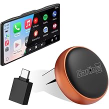 Carlinkit Mini Ultra 3 Wireless CarPlay & Android Car Adapter Plug & Play 10s Auto-Connect Online Upgrade USB-A/C Convert OEM Wired to Wireless Dongle Orange