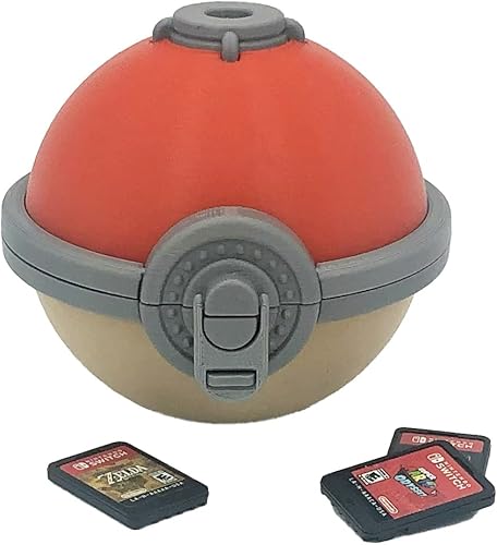 Arceus Ancient Ball Switch - Estuche de almacenamiento impreso en 3D, compatible con cartuchos de juego Switch