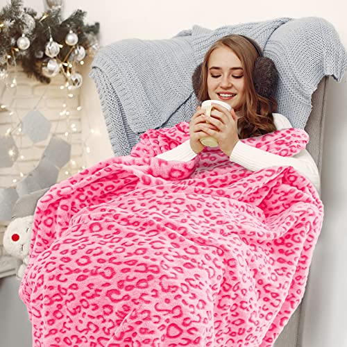 Warm Blanket Pink Soft Fleece Blankets Throw Blankets For Bed #TOP1