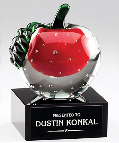 Edco Awards Specialties Art Glass Apple