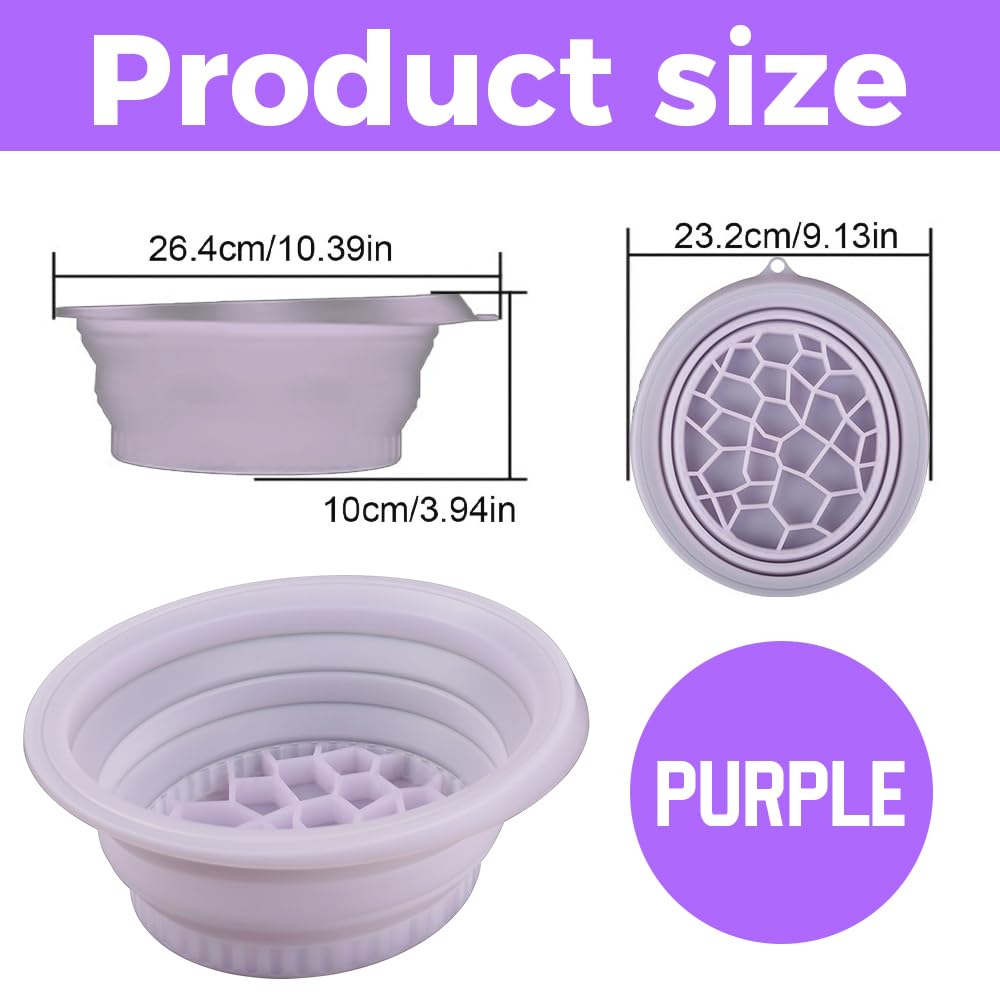 Cuenco Facial Para Hielo, Quick Cooling Face Ice Bath Bowl, Plegable Cuenco De Baño De Hielo Facial con Bandeja de Hielo Incorporad, Portátil Tazón Facial Para El Hogar, De La Hinchazón