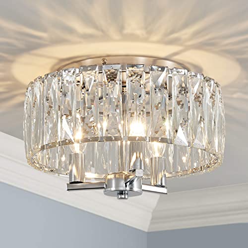 AGV LIGHTING CL002C K9 Crystal Flush Mount Ceiling Light Fixture,