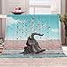 SFFLILY Coperta In Morbido Pile Di Flanella Coperta Coperte Super Morbido In Peluche Testa Di Elefante Animale Per Letto / Divano / Sedie - Facile Da Curare, Calde, Accoglienti E Resistenti 150X200Cm