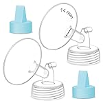 Maymom Pump Part Compatible with Spectra Ameda Luna Pumps, Incl Wide-Mouth 14mm Flange Blue Duckbill Valve; Not Original Spectra S1 S2 9 Plus Synergy Gold Replacement Pump Parts Accessories