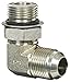 Eaton Aeroquip 2062-12-12S Steel Flared Tube Fitting, 90 Degree Elbow, 3/4" Male JIC x 3/4" O-Ring Boss Male