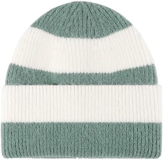 Warm Ladies' Cold Hat Thickened Casual Woolen Striped Knitted Hats