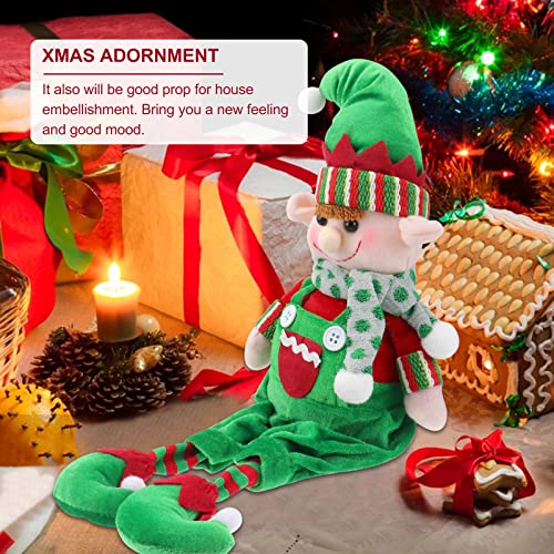 TOYANDONA Topo de árvore de Natal Elfo Papai Noel Gnomo grande enfeite de árvore para Natal feriado