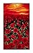 Timeless Treasures 0546668 Tuscan Sunset Poppies 24in Panel Black