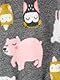 Simple Joys by Carter’s Baby Mädchen Schlaf- und Spielanzug aus Fleece mit Füßen, 2er-Pack, Hellrosa Punkte/Kohlegrau Waldtiere, Frühchen