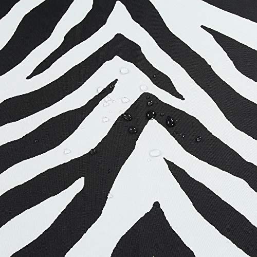 BESTRIPES Fabric Shower Curtain, Black and White Shower Curtain, Abstract Zebra Striped Shower Curtains for Bathroom, Modern Decorative Bathroom Curtains - 72" W x 72" H by BESTRIPES - Used condition - Image 2