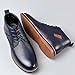 mitvr Men's Casual Chukka Boots | Leather Non-Slip Ankle Boots | Lace Up Dress Shoes | Fashion,for Wedding,Business,Office,Blue,EU47=11.5 US Men